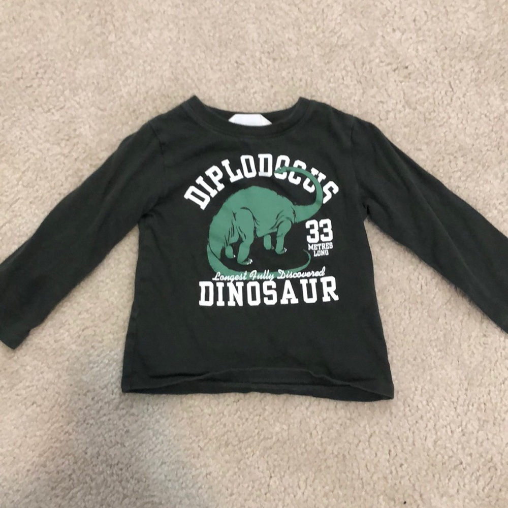 H&M Boys Dinosaur Diplodocus Long Sleeve - Size 18M - 2T